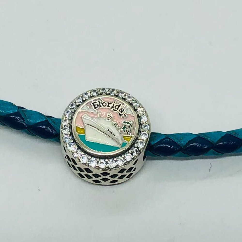 ✨✨Pandora Florida Exclusive Iconic Beach Sunset Cruise Ship Dangle Charm